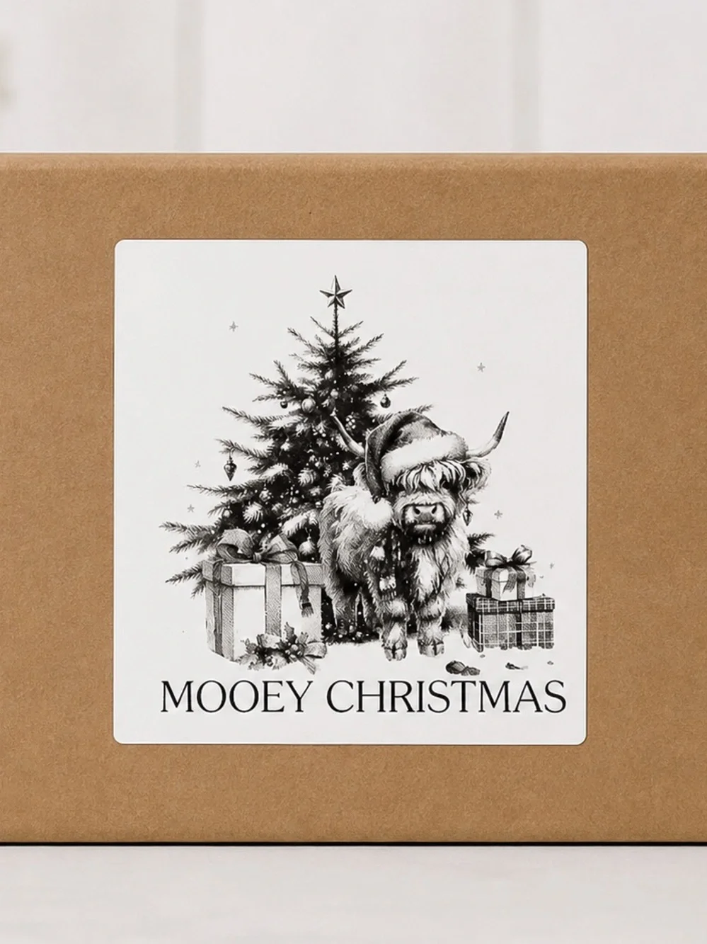 Funny Festive Christmas Stickers 3”x3”-100ct.